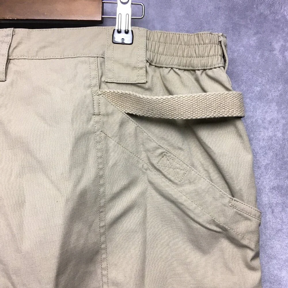 5.11 Tactical Men Cargo Pants size 40x32 Tan D Ring Pockets Tech Trades EMT Work